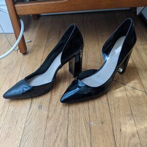 Nine West Black Patent Leather Pointed Toe Heels – Women’s Size 13